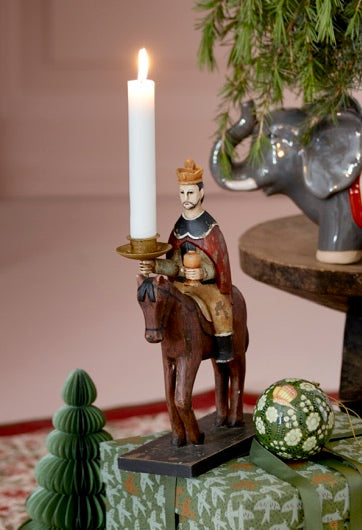 Kerstboom van papier 23 cm eucalyptus