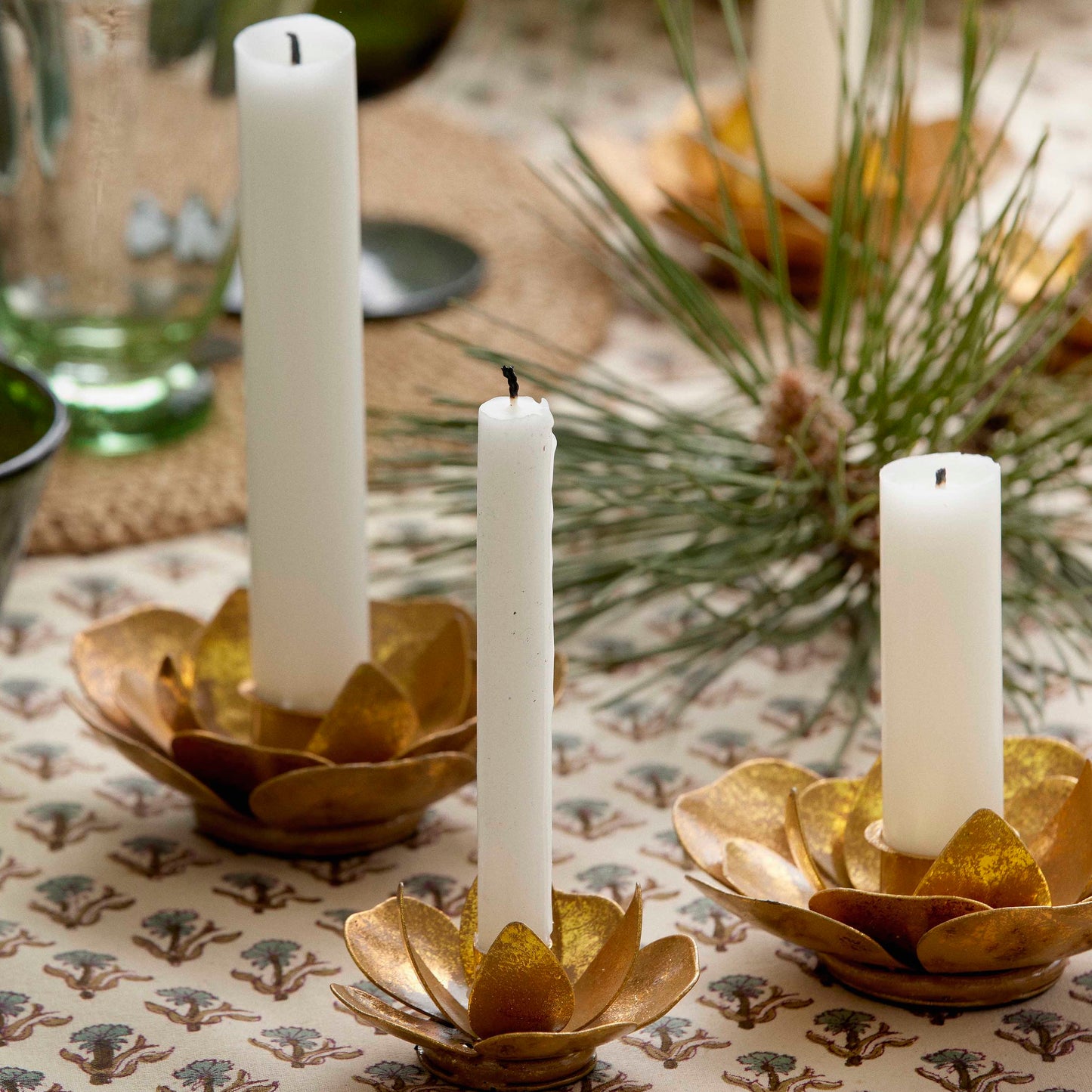 Gouden kandelaar Bloom - s