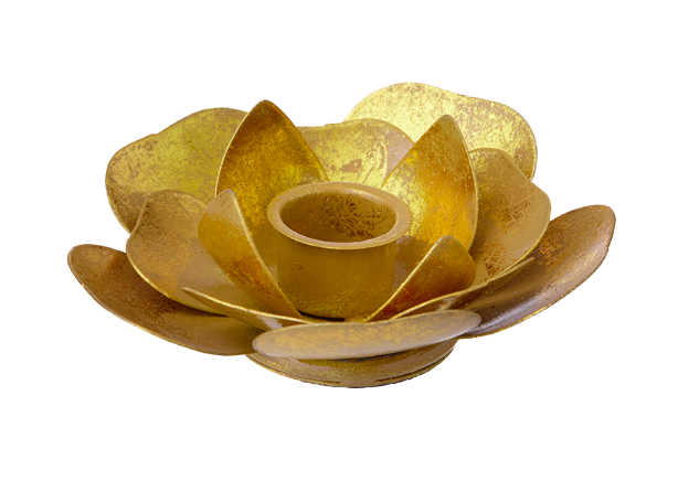 Gouden kandelaar Bloom - s